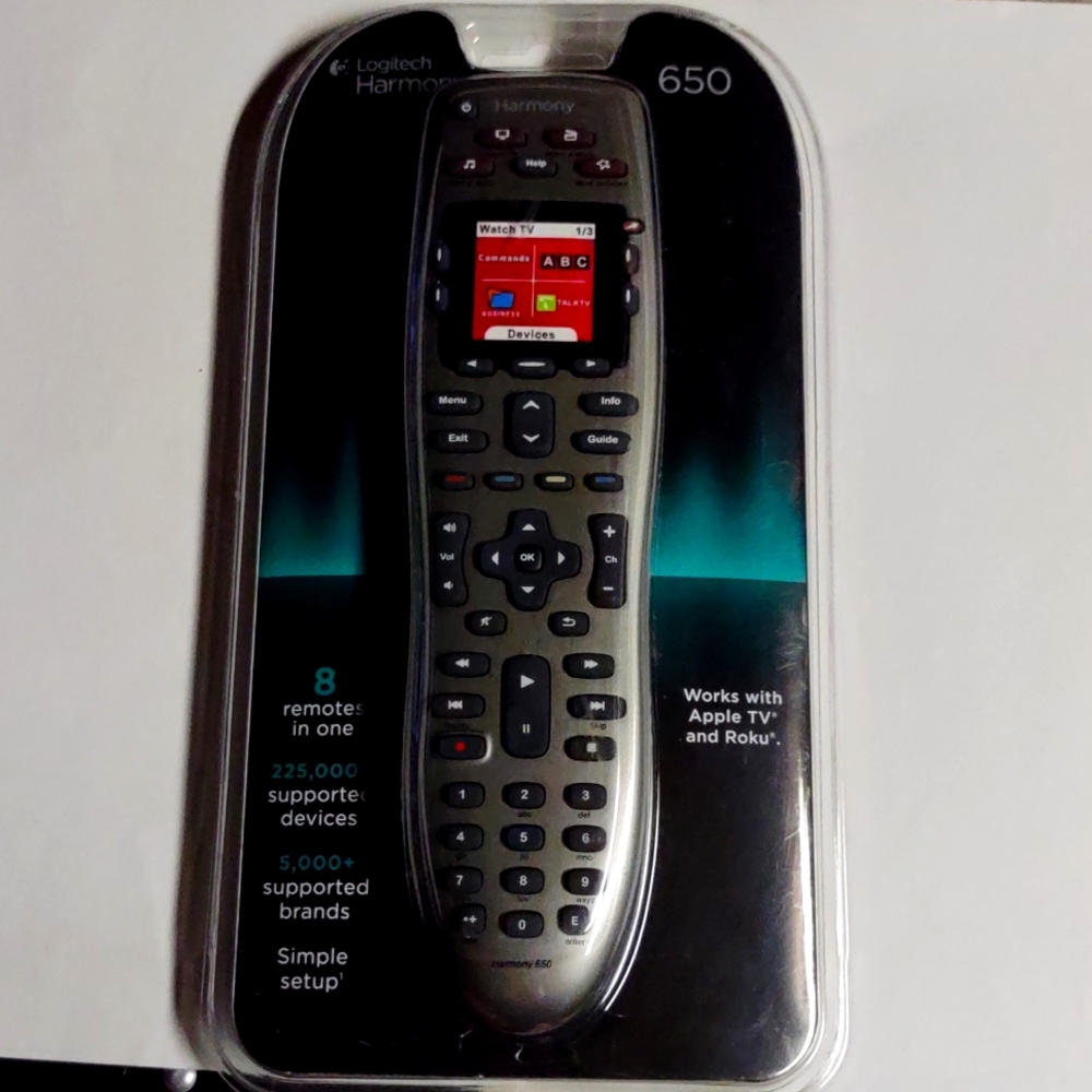 Logitech Harmony - 650 TV remote-NEW STILL IN PACKAGE-